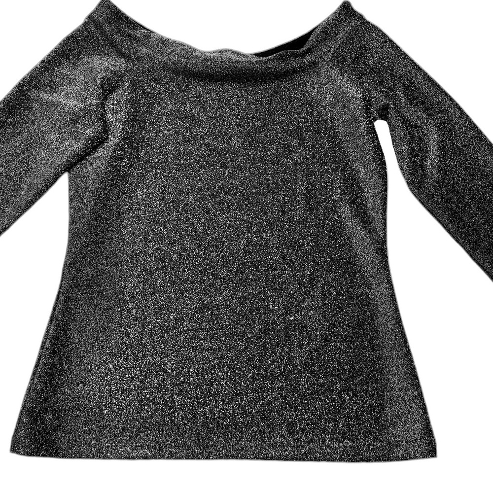 Ann Taylor Factory Metallic Sparkly Top Size Petite Small